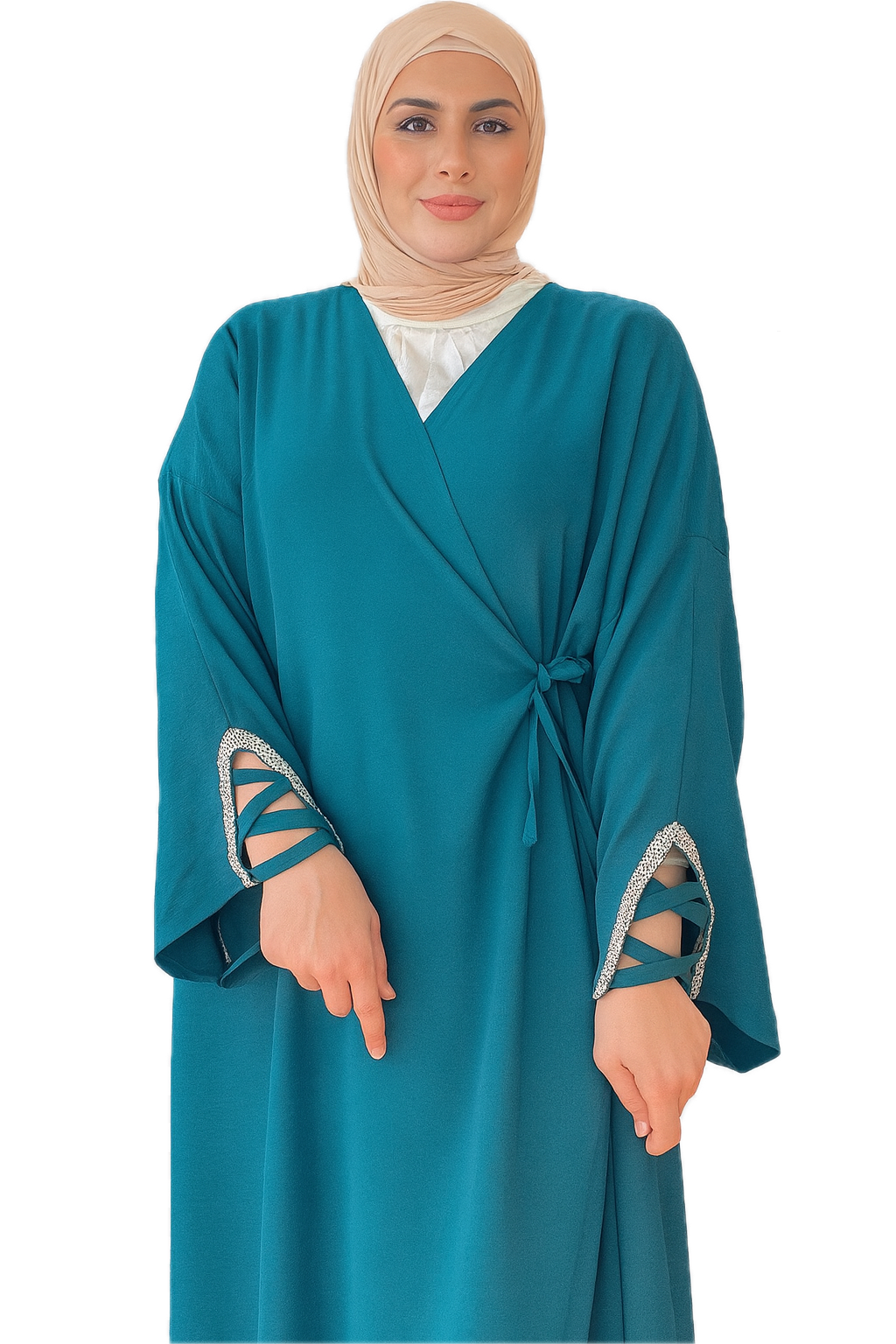 Abaya with an oriental touch